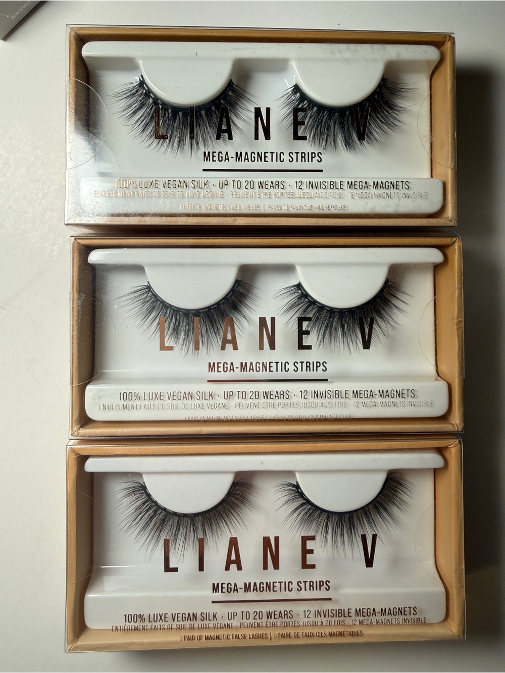 Set of 3 Liane V Mega-Magnetic Strip Lashes (Ladies night out)